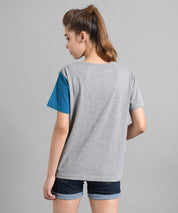 KOTTY Colorblock Women Round Neck Multicolor T-Shirt 