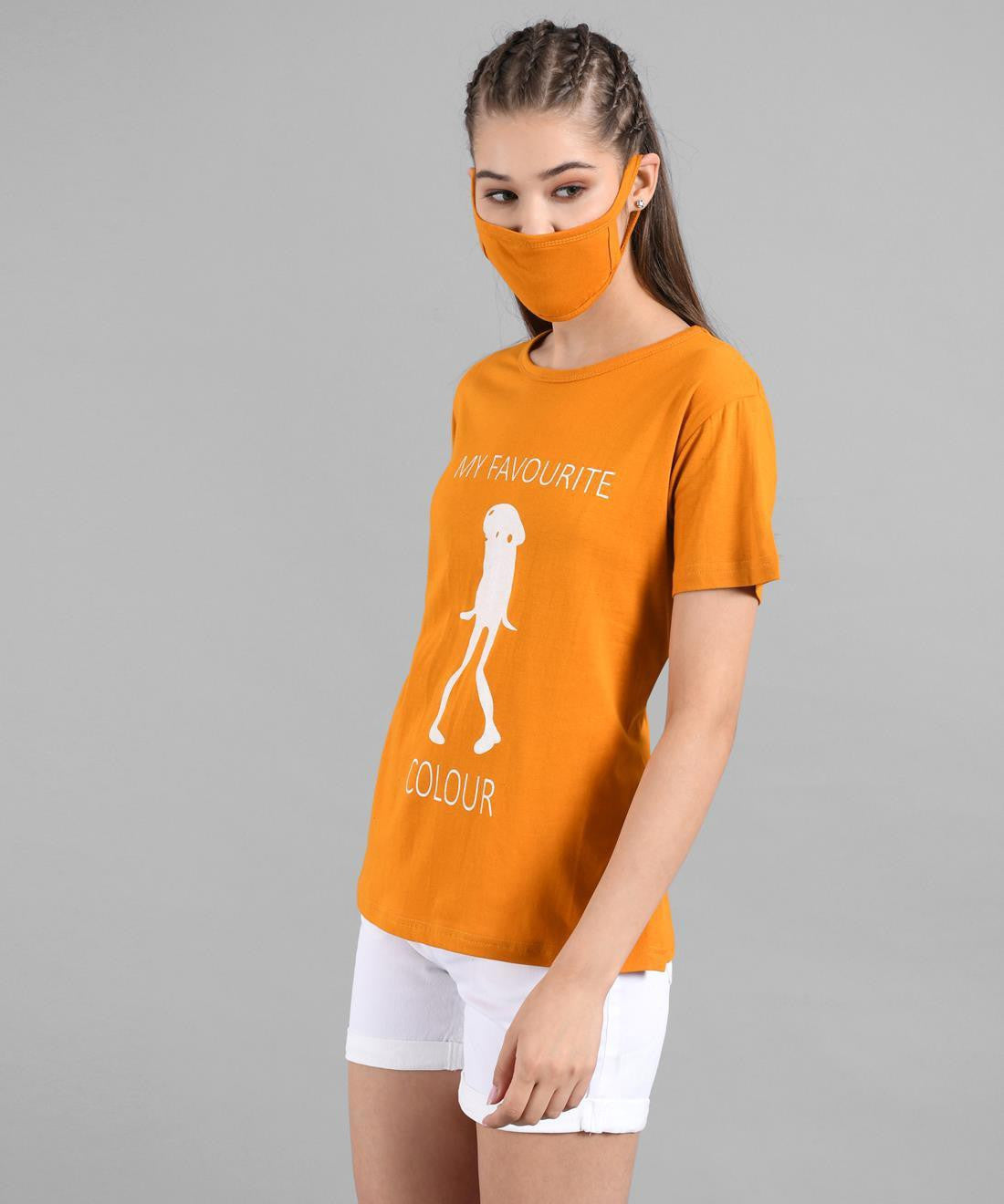 KOTTY Colorblock Women Round Neck Multicolor T-Shirt 