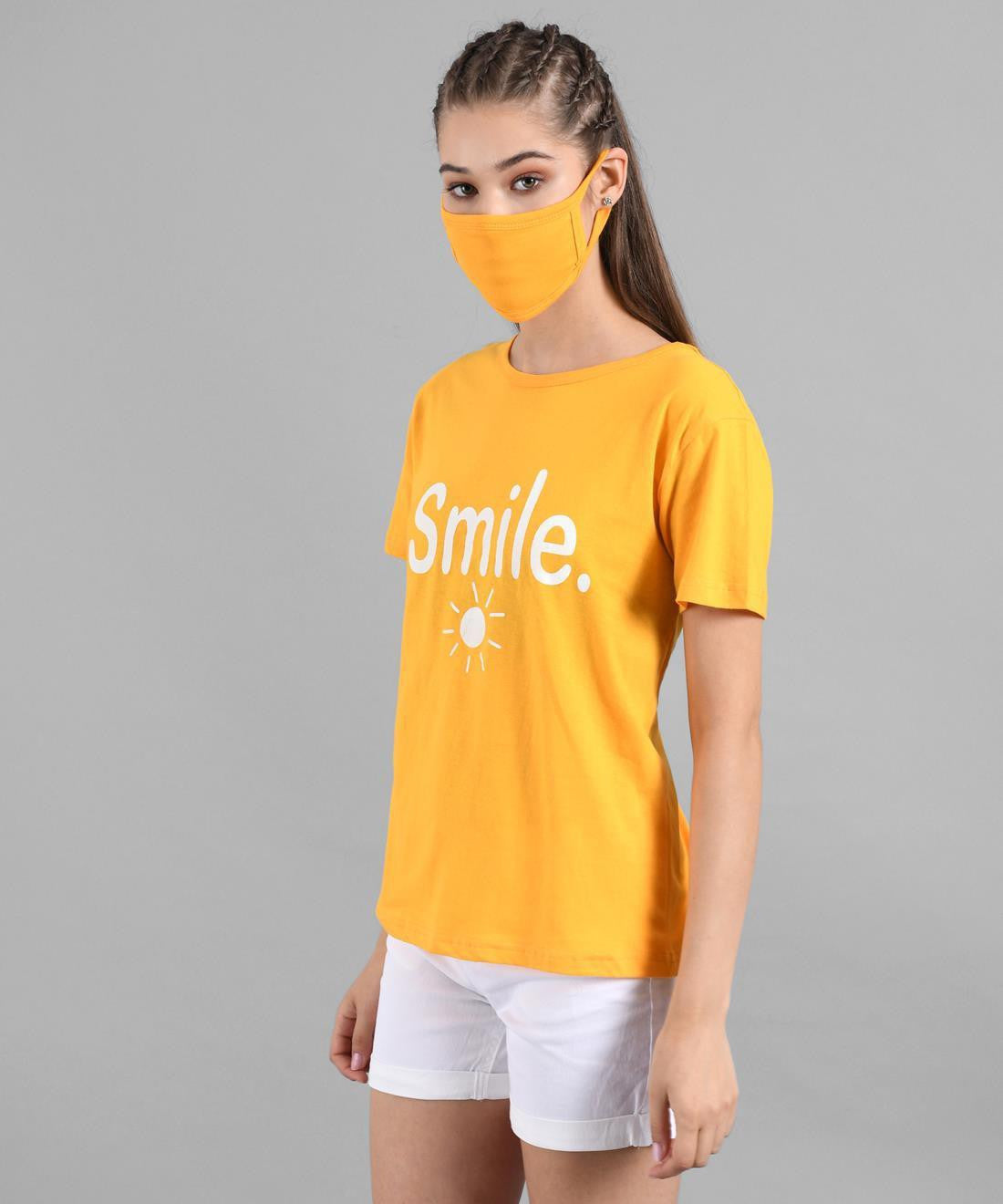 KOTTY Colorblock Women Round Neck Multicolor T-Shirt 