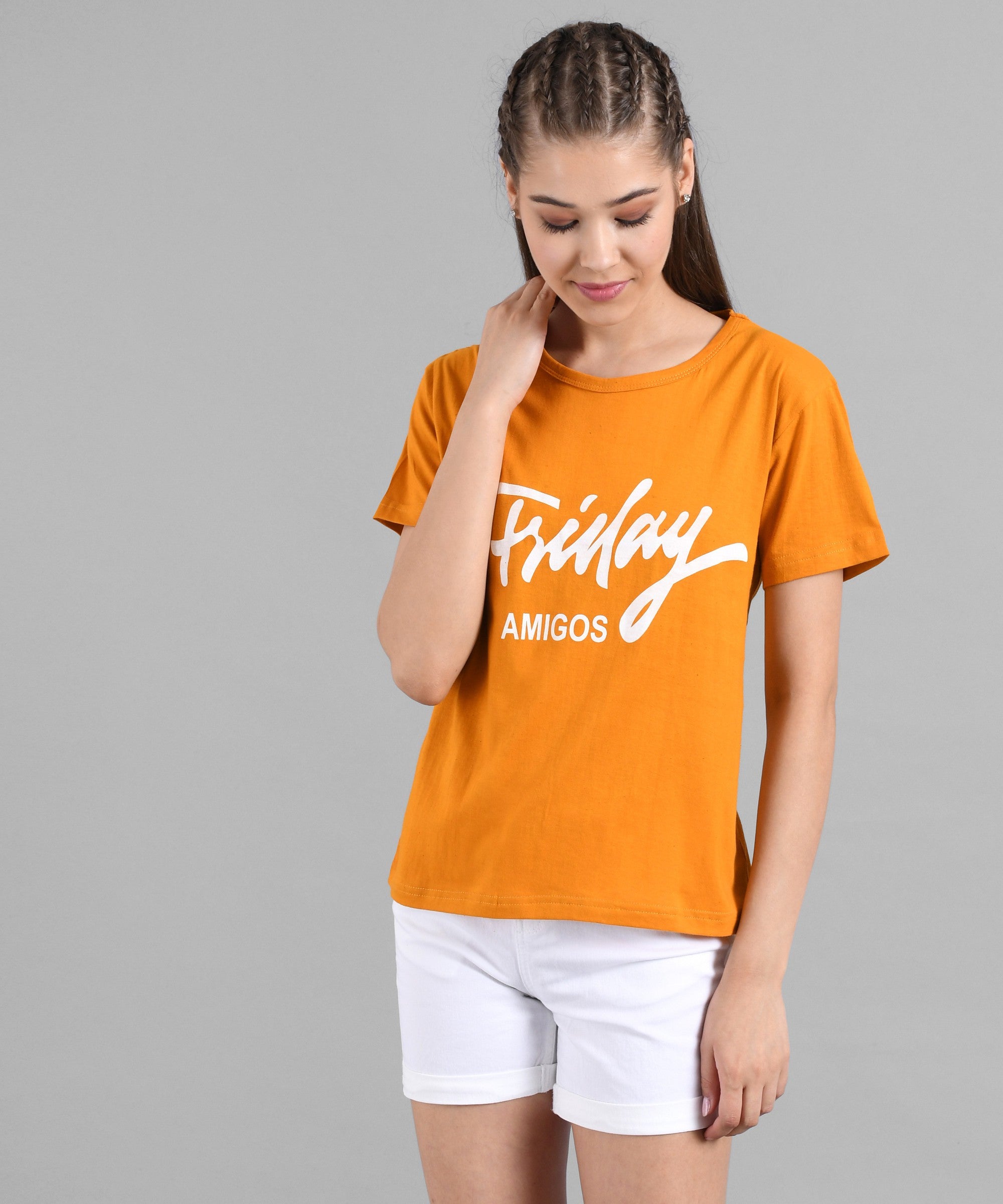 KOTTY Colorblock Women Round Neck Multicolor T-Shirt 