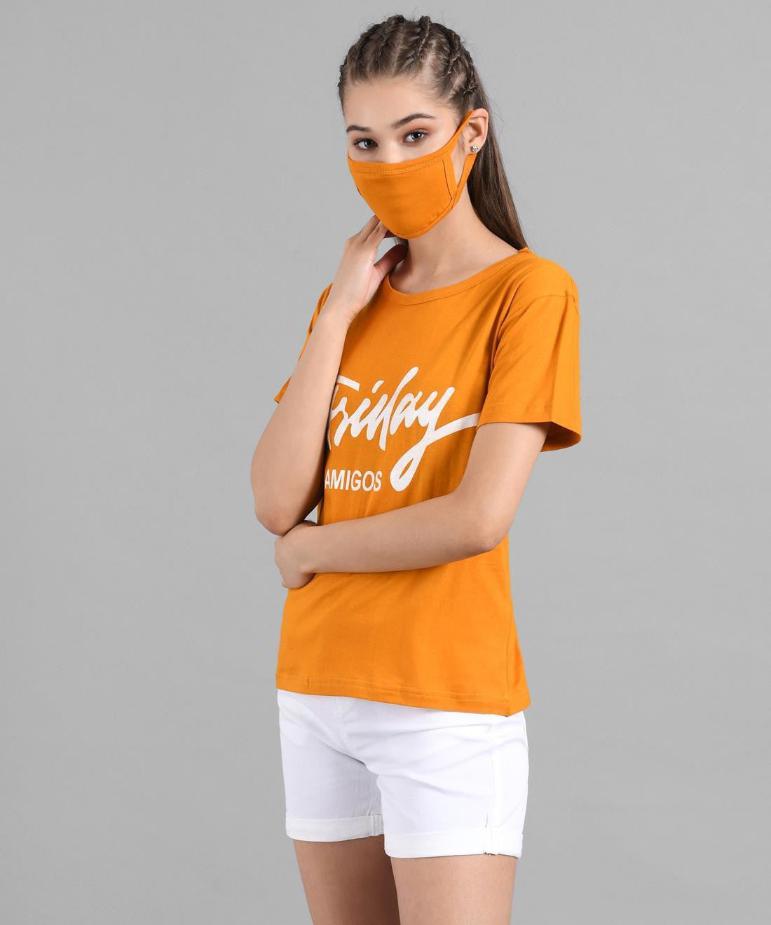 KOTTY Colorblock Women Round Neck Multicolor T-Shirt 