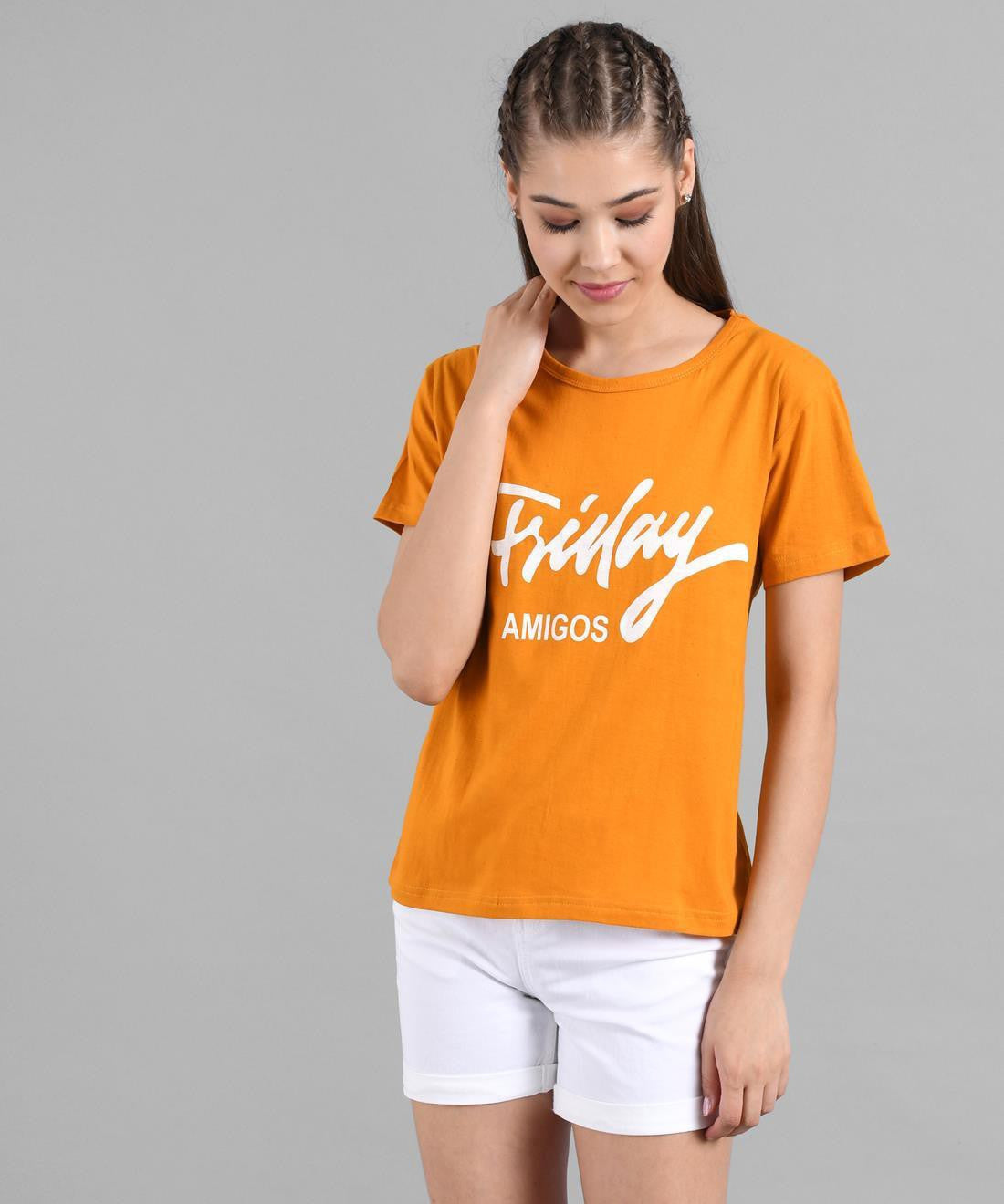 KOTTY Colorblock Women Round Neck Multicolor T-Shirt 