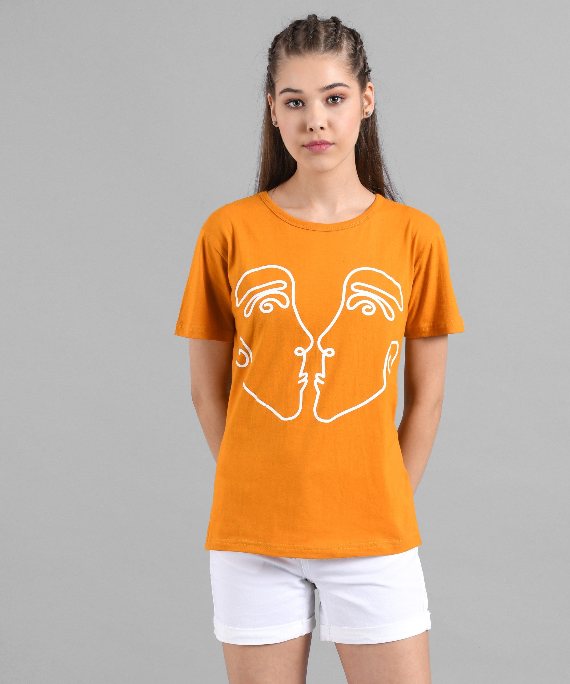 KOTTY Colorblock Women Round Neck Multicolor T-Shirt 