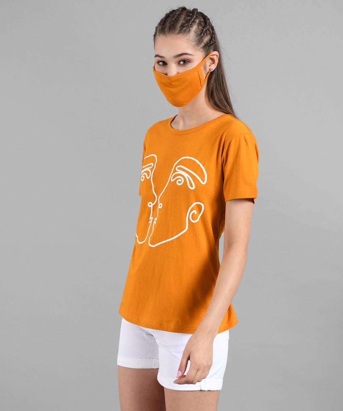 KOTTY Colorblock Women Round Neck Multicolor T-Shirt 