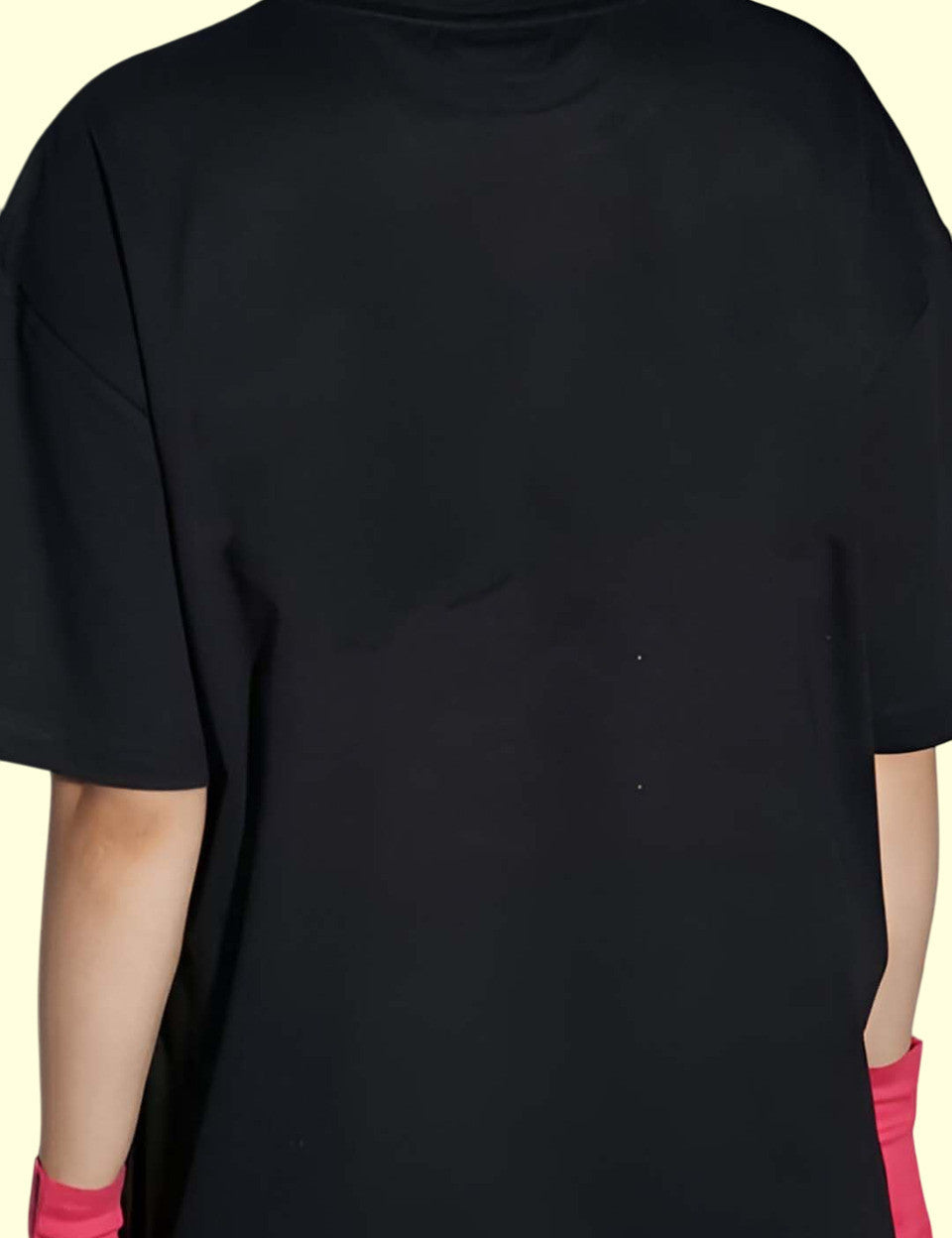 KOTTY Women's Printed Hydrangea Black Printed Tshirt