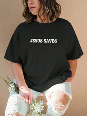 KOTTY Printed, Typography Women Round Neck Black T-Shirt 