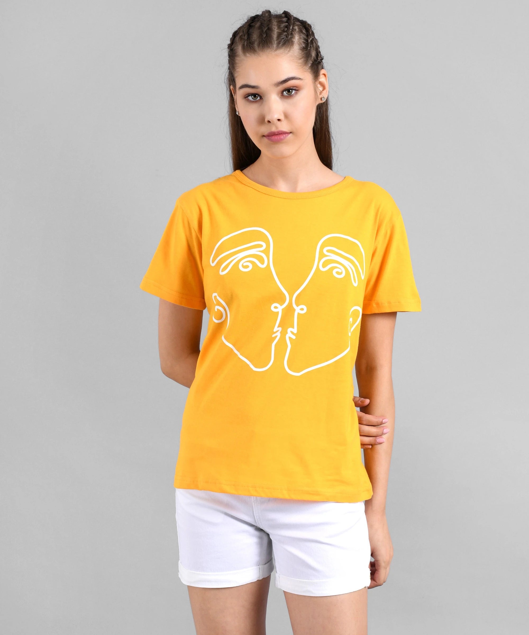 KOTTY Colorblock Women Round Neck Multicolor T-Shirt 