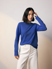 Women's Essential Long-Sleeve Crewneck T-Shirt