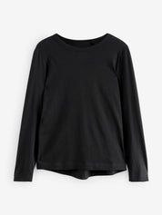 Women's Essential Long-Sleeve Crewneck T-Shirt Classic Black