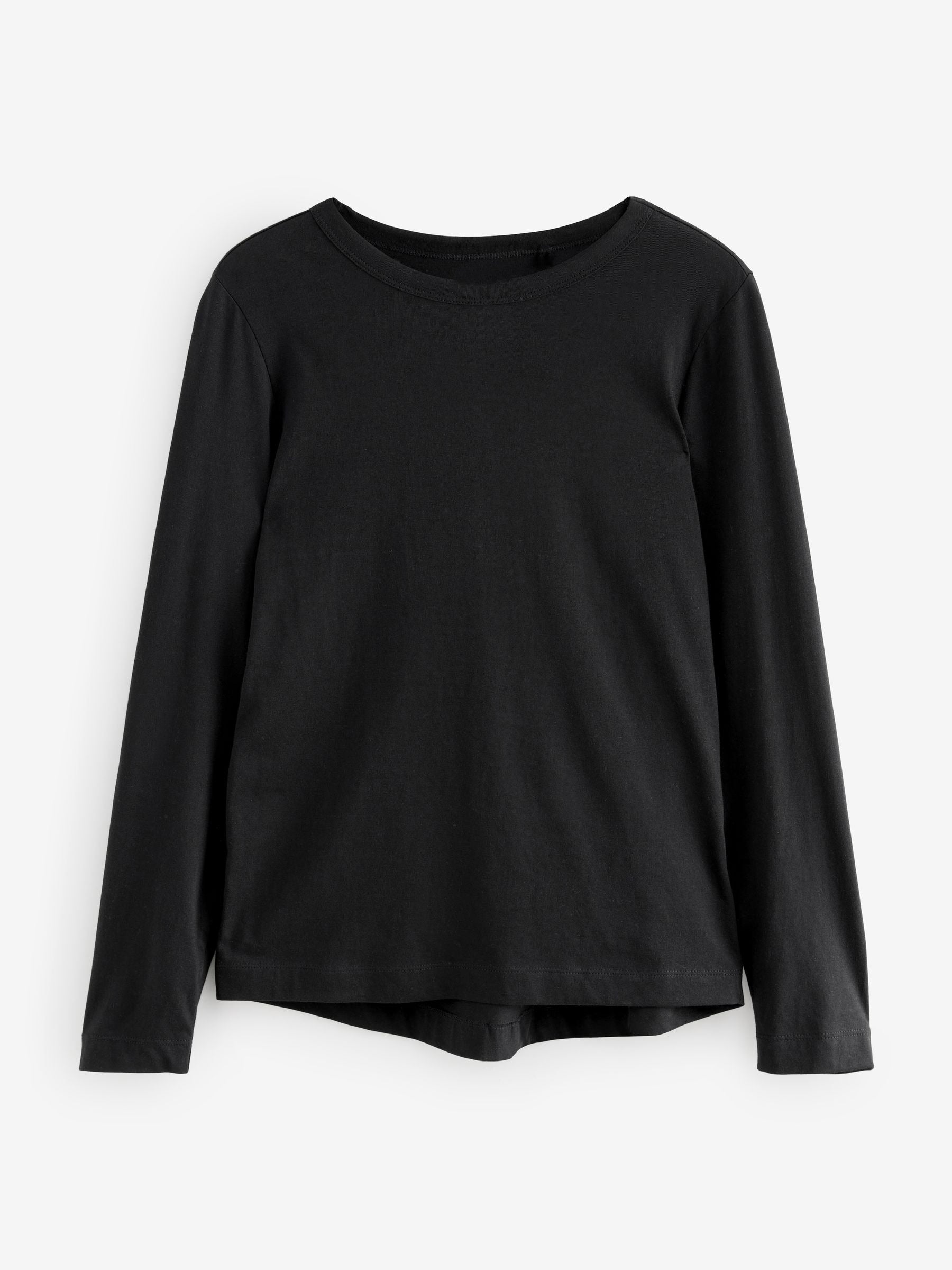 Women's Essential Long-Sleeve Crewneck T-Shirt Classic Black