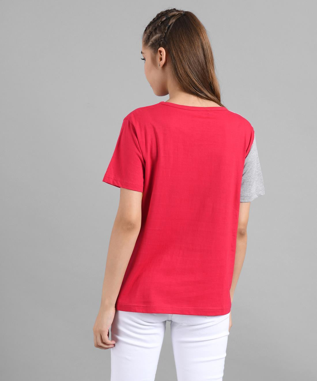 KOTTY Colorblock Women Round Neck Multicolor T-Shirt 