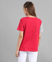 KOTTY Colorblock Women Round Neck Multicolor T-Shirt 