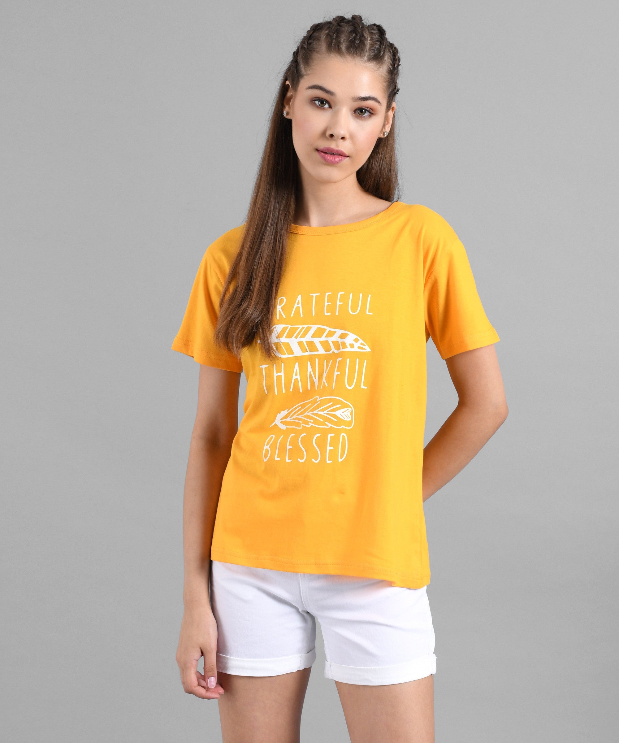 KOTTY Colorblock Women Round Neck Multicolor T-Shirt 