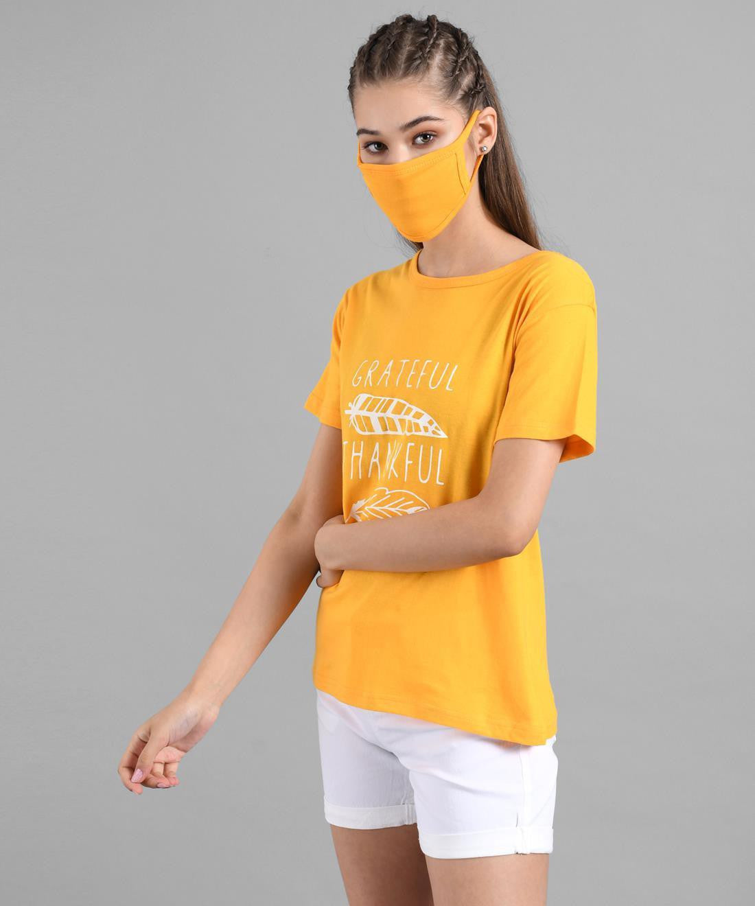 KOTTY Colorblock Women Round Neck Multicolor T-Shirt 
