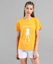 KOTTY Colorblock Women Round Neck Multicolor T-Shirt 