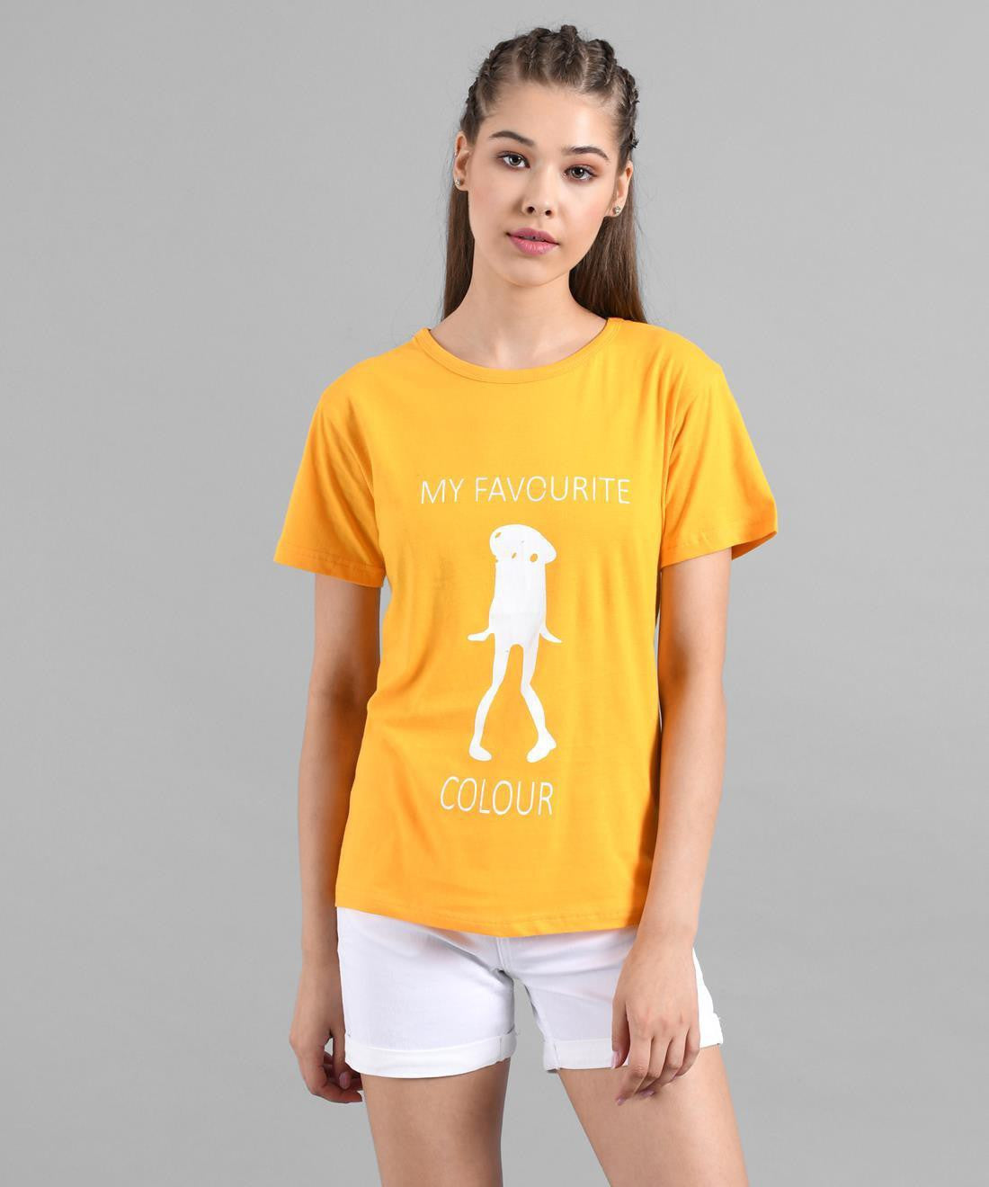 KOTTY Colorblock Women Round Neck Multicolor T-Shirt 