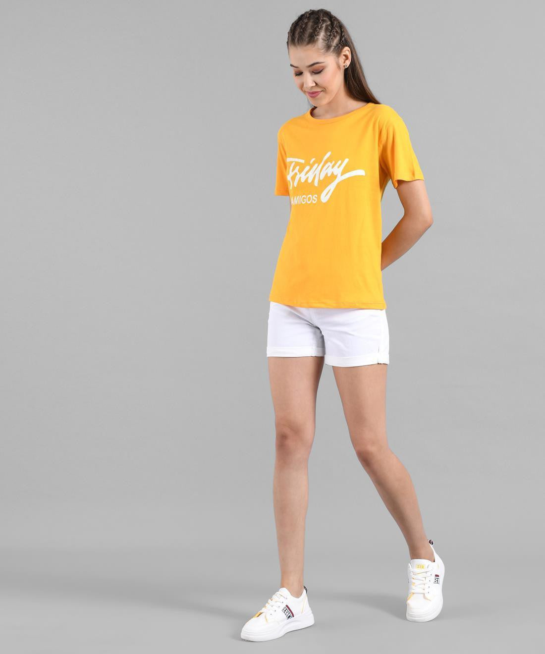 KOTTY Colorblock Women Round Neck Multicolor T-Shirt 