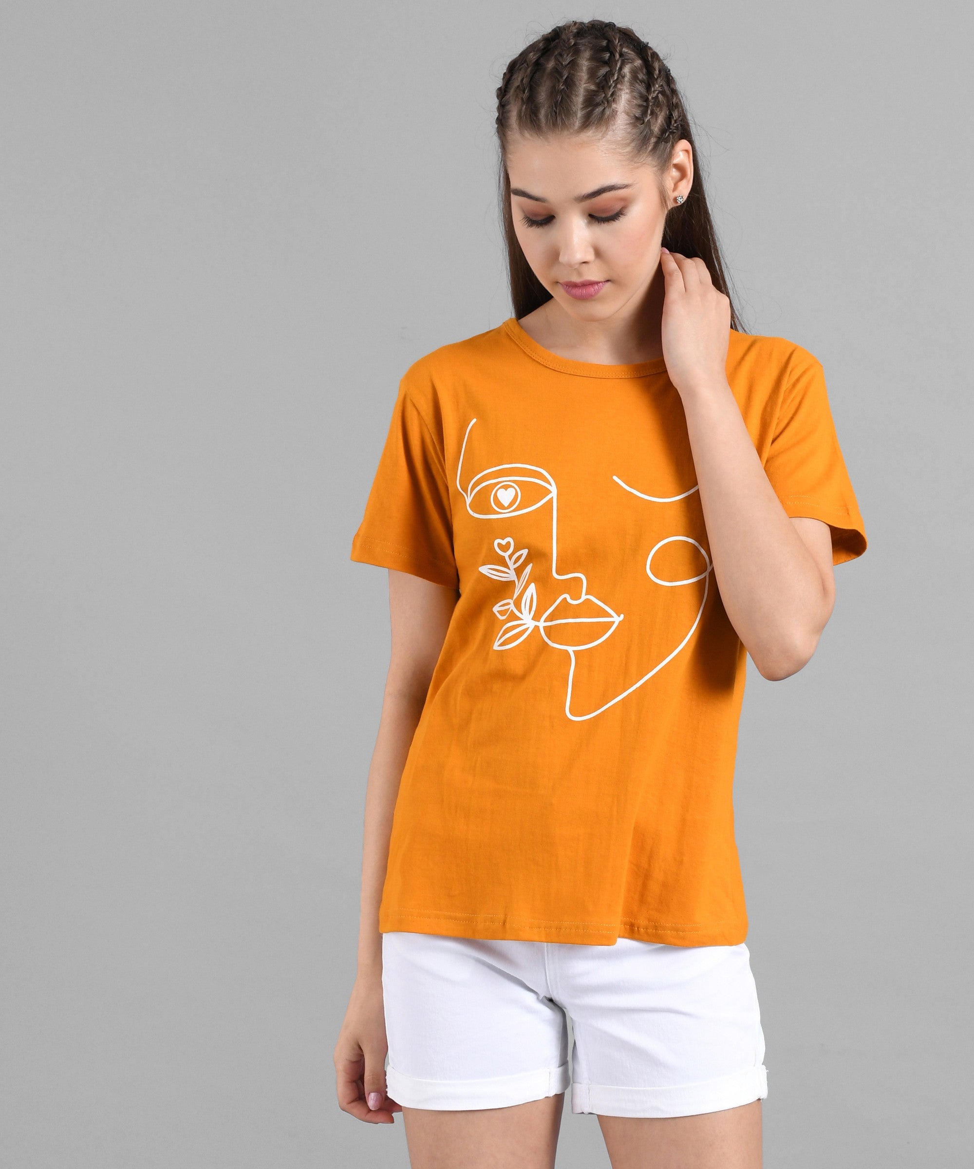 KOTTY Colorblock Women Round Neck Multicolor T-Shirt 