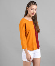 KOTTY Women's Solid Regular Fit T-Shirt