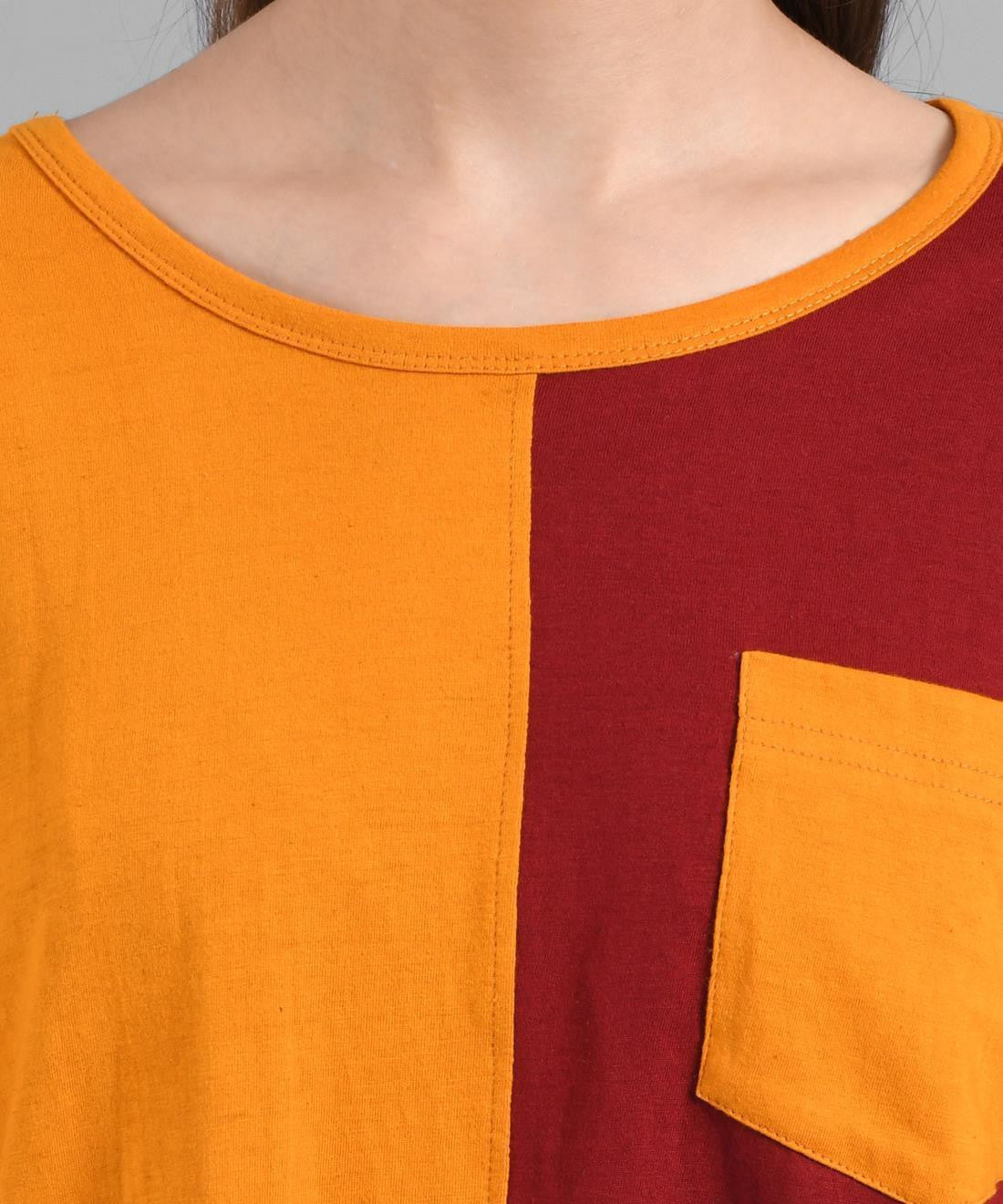 KOTTY Women's Solid Regular Fit T-Shirt
