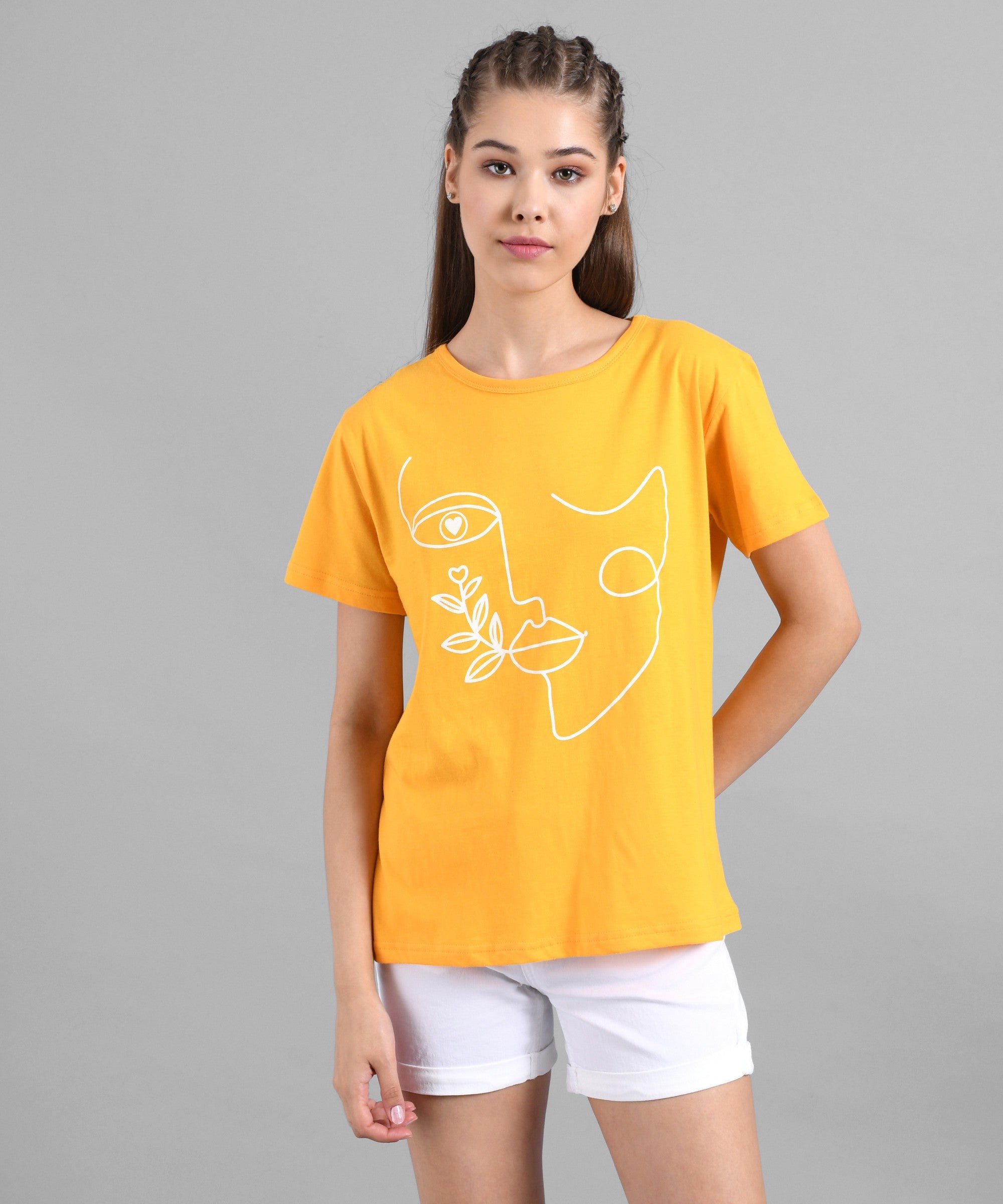 KOTTY Colorblock Women Round Neck Multicolor T-Shirt 