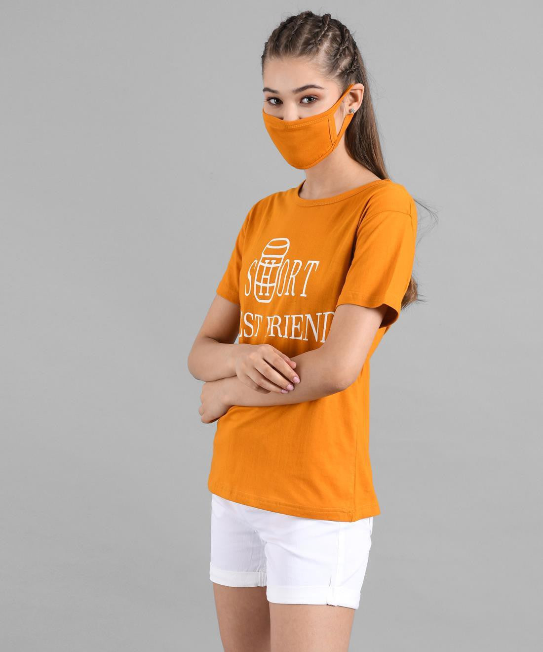 KOTTY Colorblock Women Round Neck Multicolor T-Shirt 