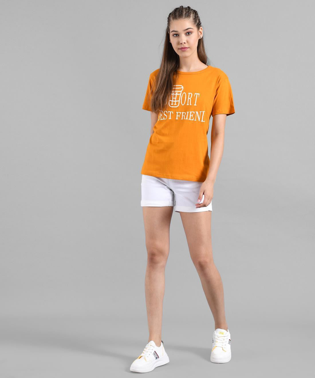 KOTTY Colorblock Women Round Neck Multicolor T-Shirt 
