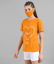 KOTTY Women's Solid Regular Fit T-Shirt