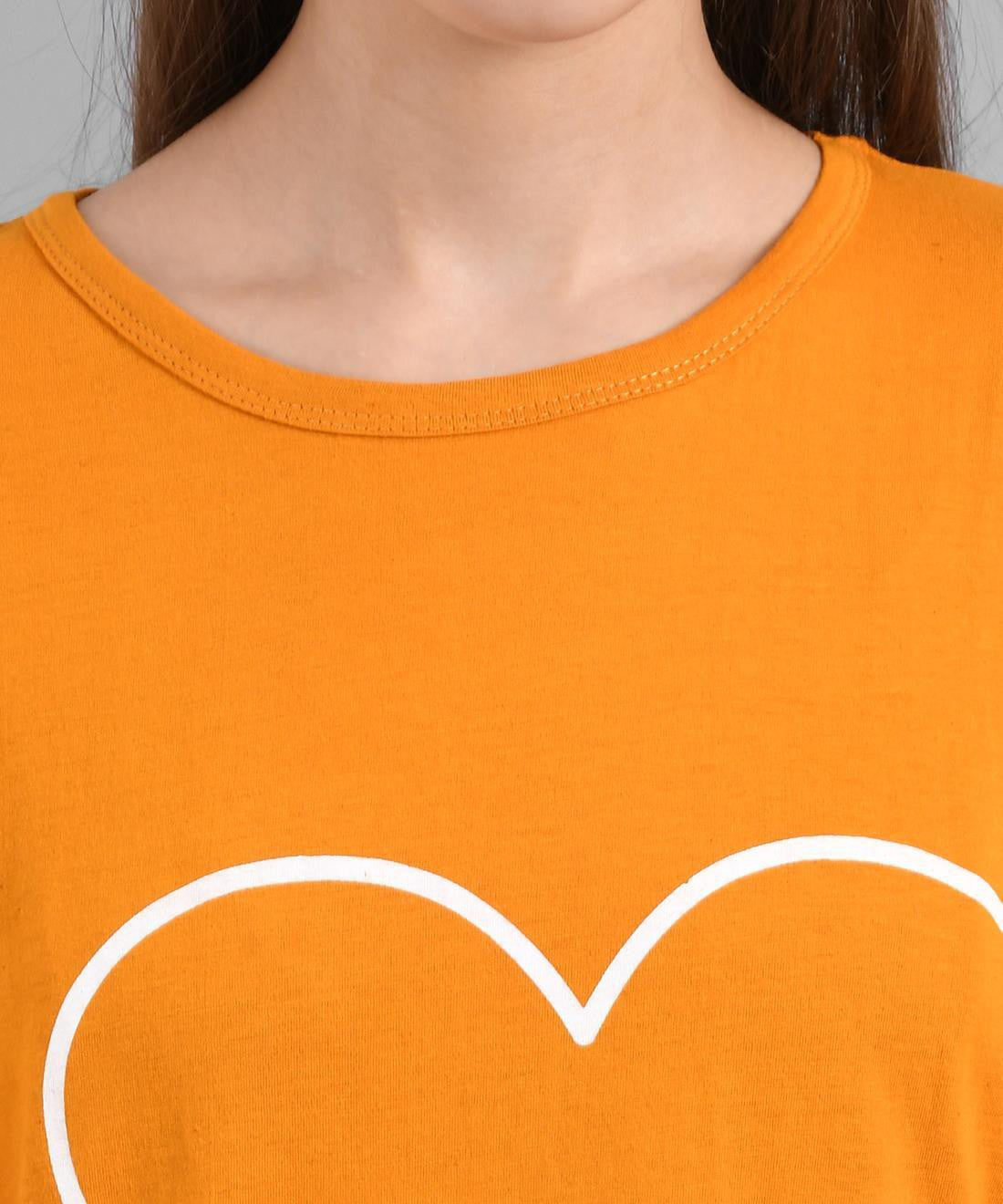 KOTTY Women's Solid Regular Fit T-Shirt
