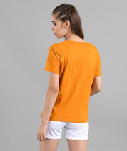 KOTTY Women's Solid Regular Fit T-Shirt