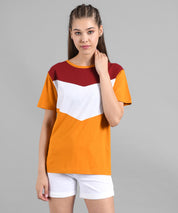 KOTTY Printed Women Round Neck Multicolor T-Shirt 