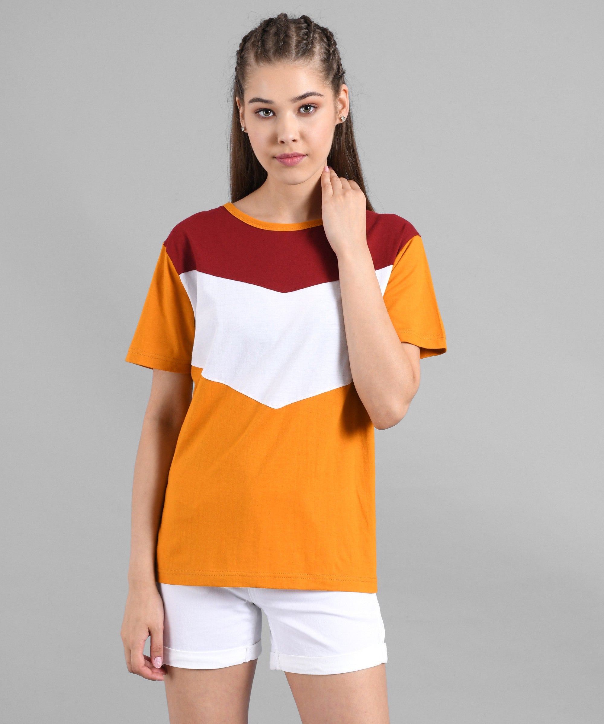KOTTY Printed Women Round Neck Multicolor T-Shirt 