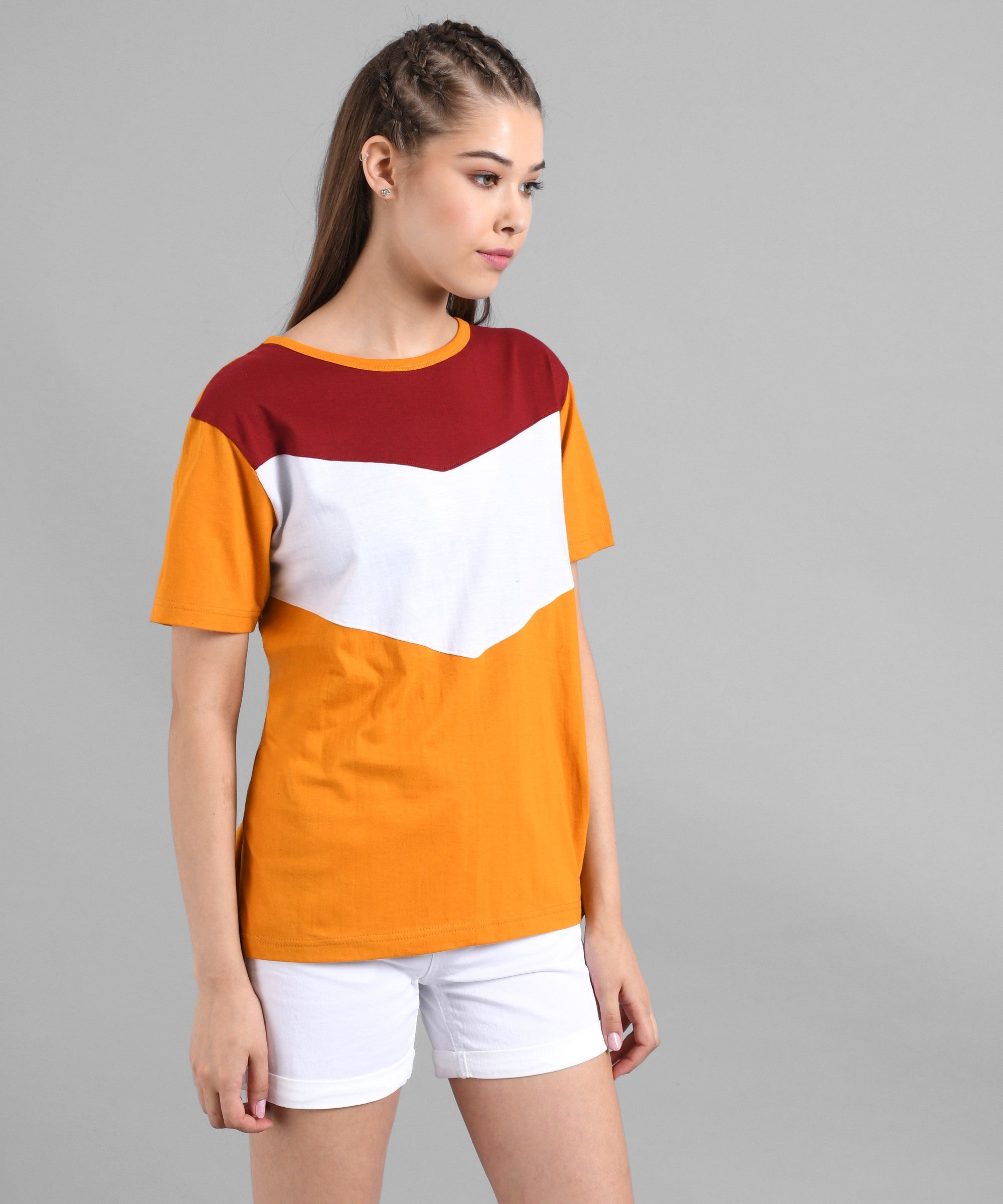 KOTTY Printed Women Round Neck Multicolor T-Shirt 
