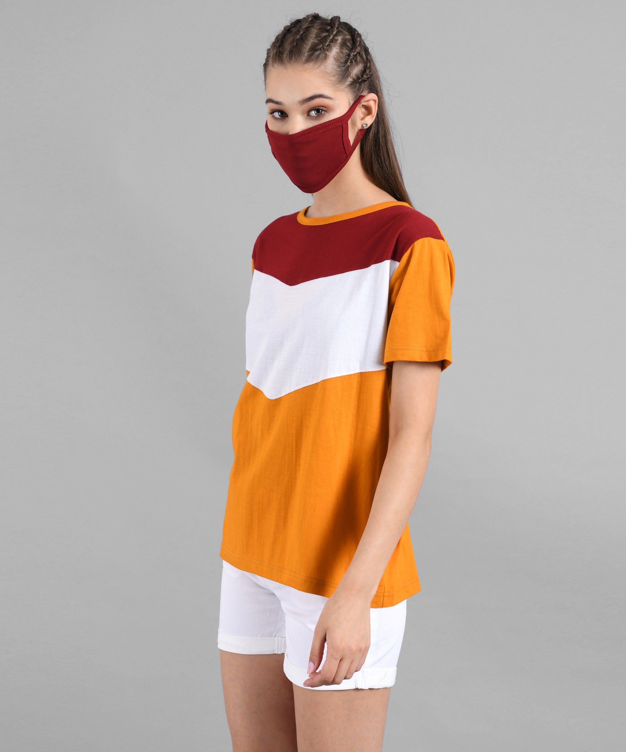 KOTTY Printed Women Round Neck Multicolor T-Shirt 
