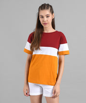 KOTTY Printed Women Round Neck Multicolor T-Shirt 