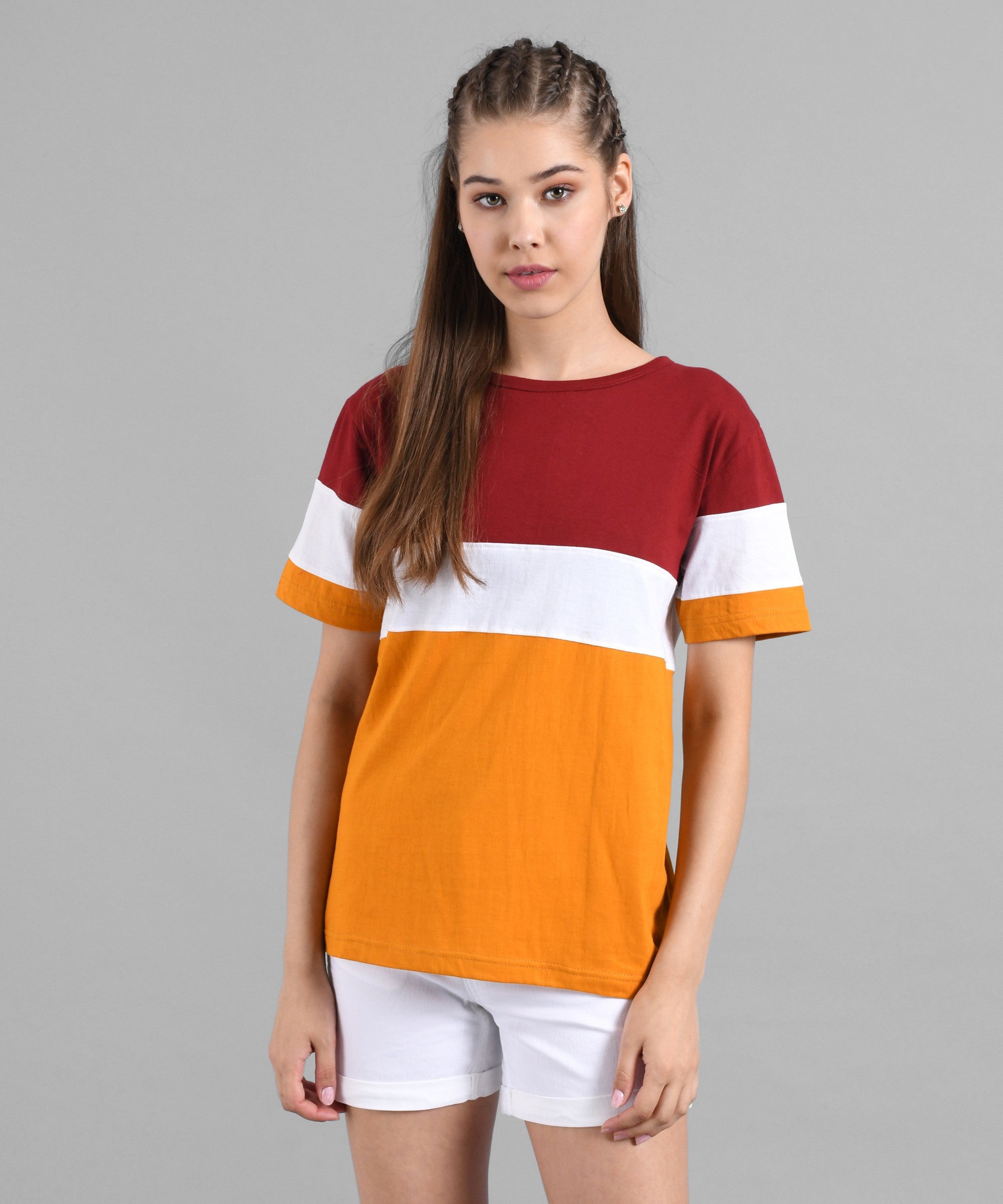 KOTTY Printed Women Round Neck Multicolor T-Shirt 