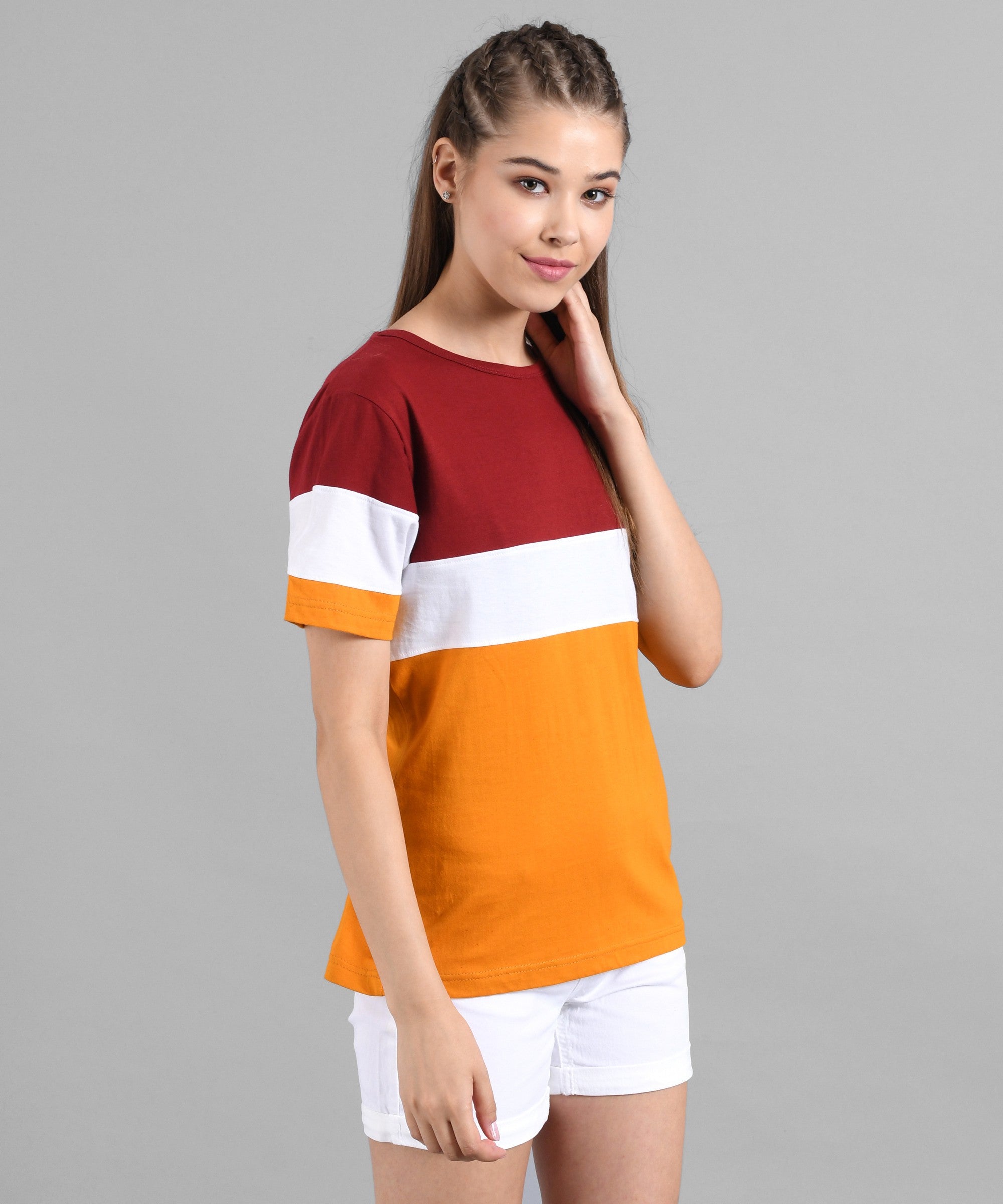 KOTTY Printed Women Round Neck Multicolor T-Shirt 
