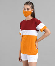 KOTTY Printed Women Round Neck Multicolor T-Shirt 