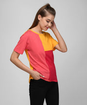 KOTTY Printed Women Round Neck Multicolor T-Shirt 