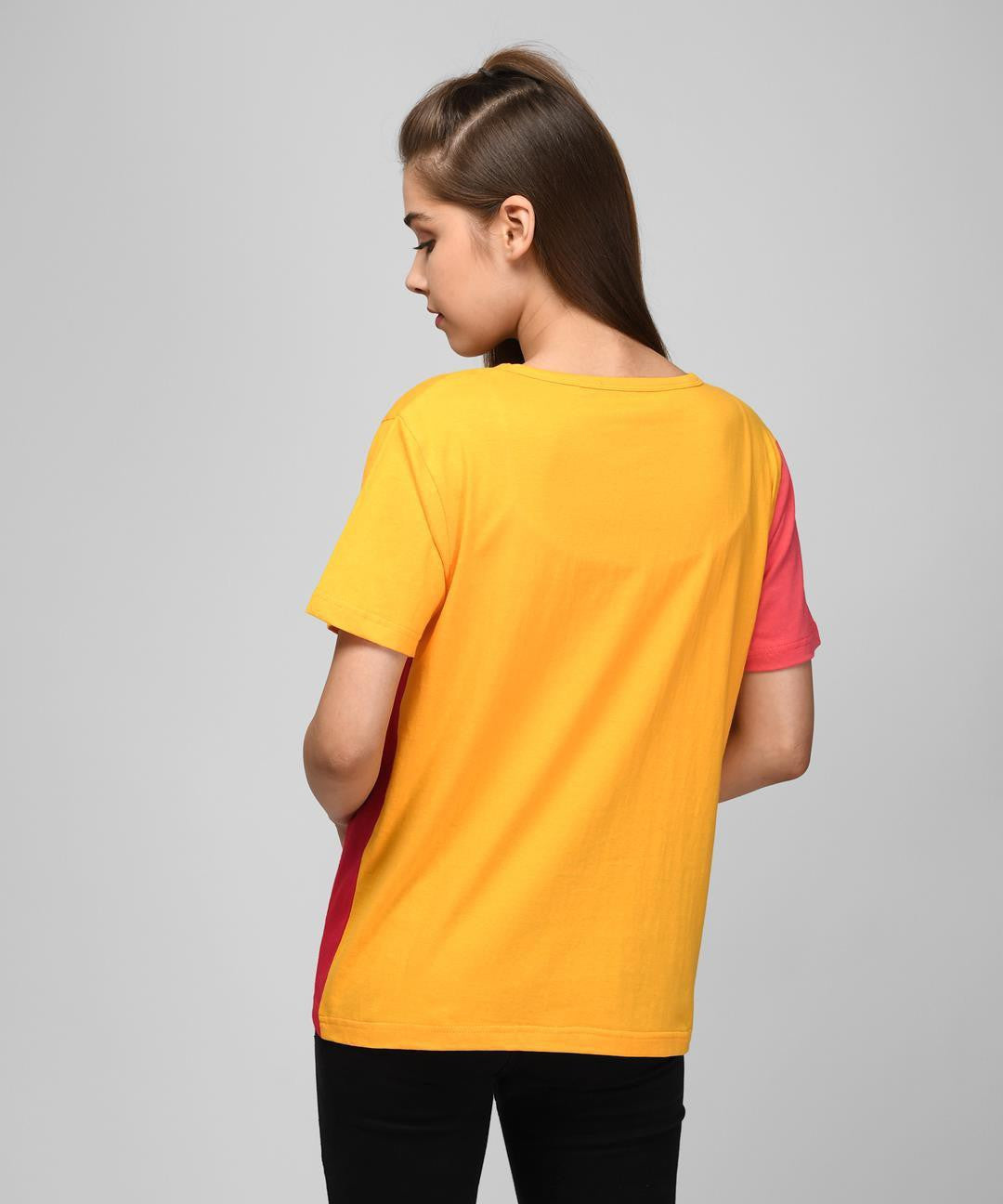 KOTTY Printed Women Round Neck Multicolor T-Shirt 
