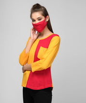 KOTTY Printed Women Round Neck Multicolor T-Shirt 