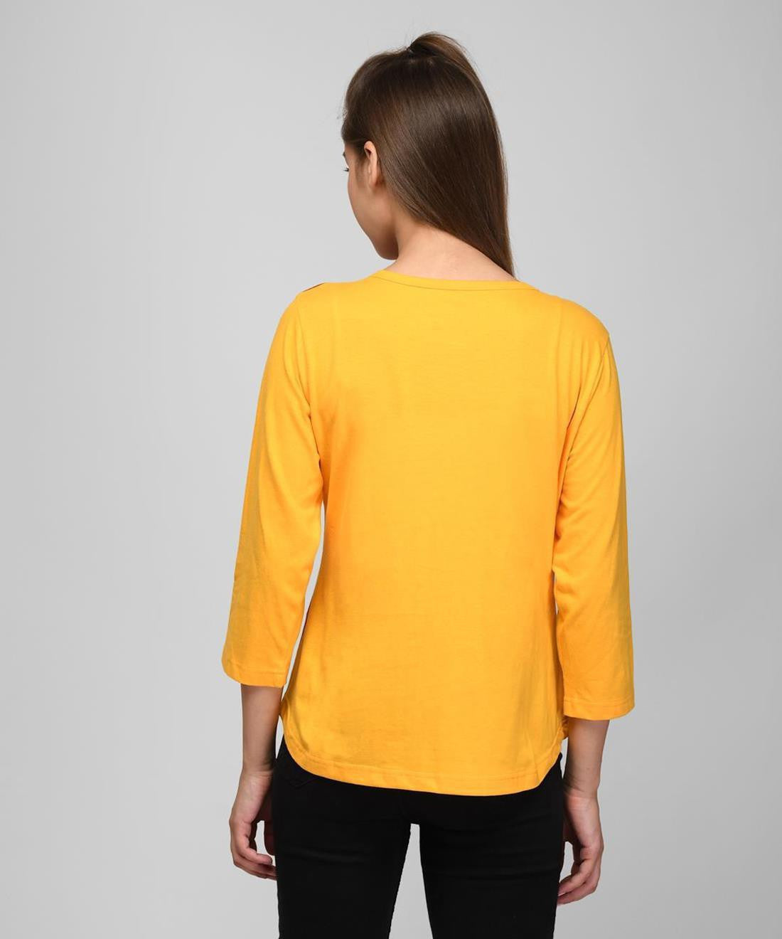 KOTTY Printed Women Round Neck Multicolor T-Shirt 