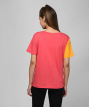 KOTTY Colorblock Women Round Neck Multicolor T-Shirt 