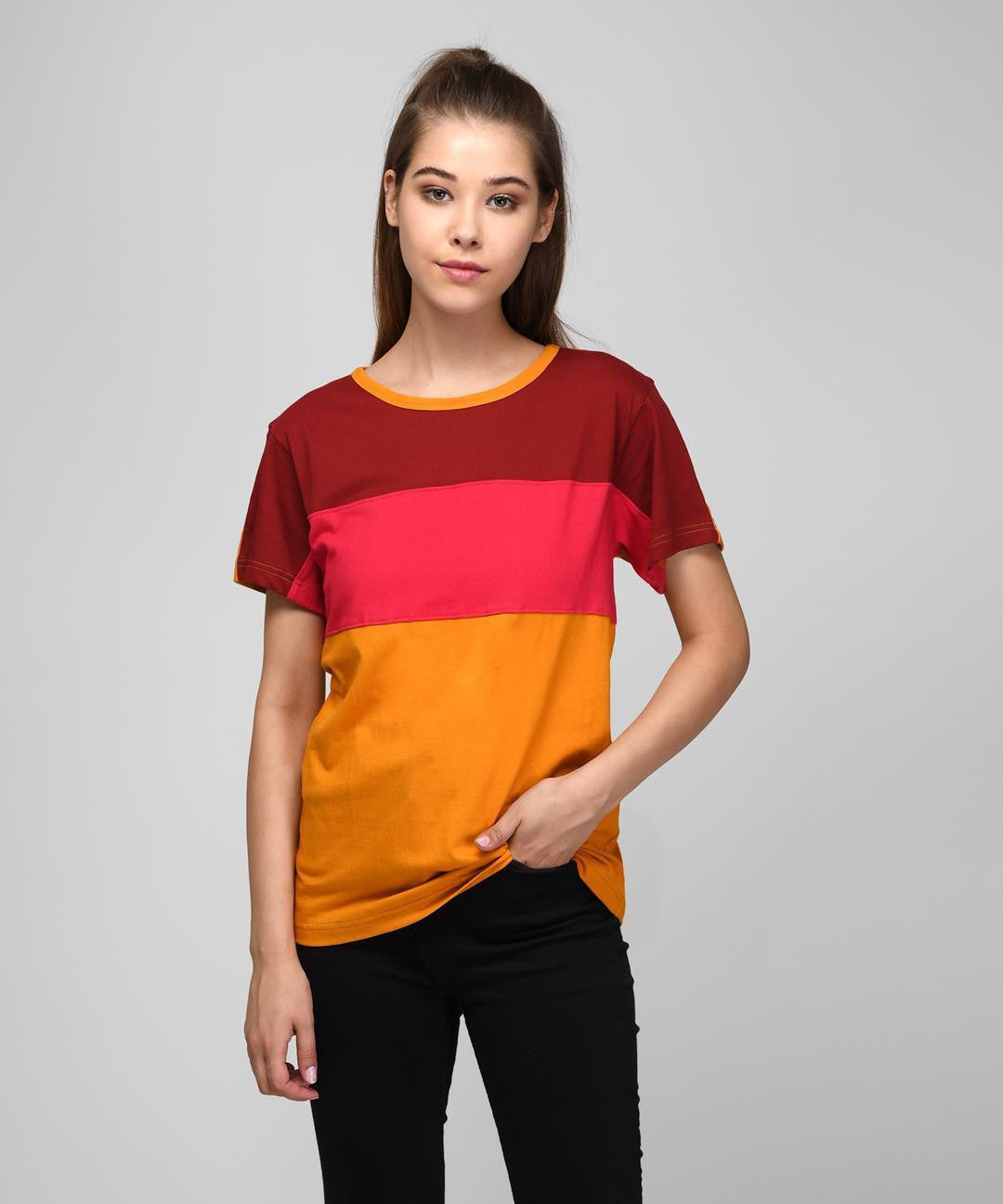 KOTTY Women's T-shirt With Mask