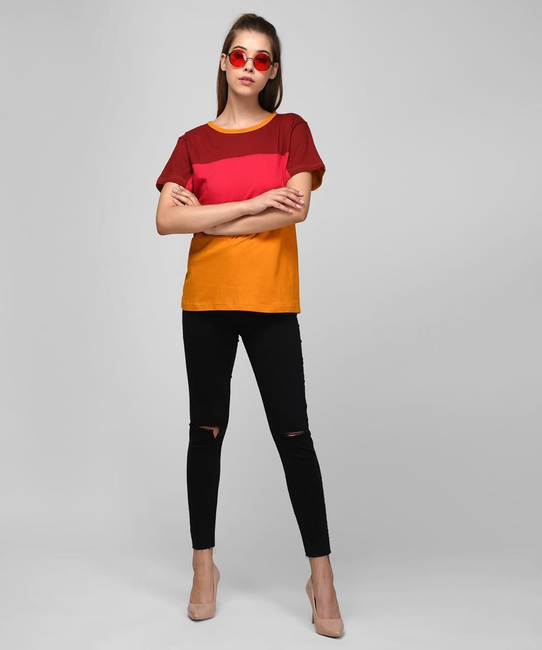 KOTTY Women's T-shirt With Mask