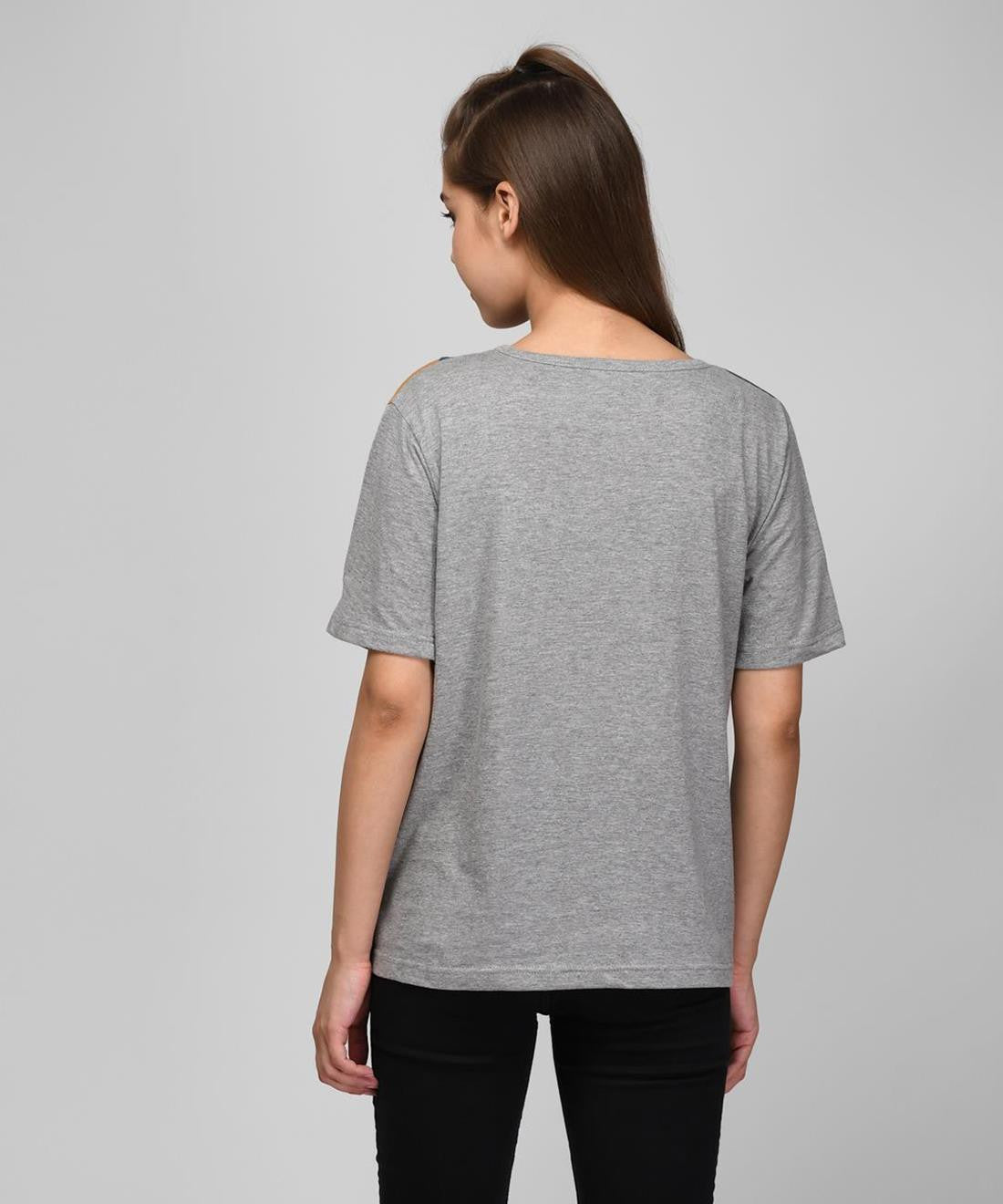 KOTTY Colorblock Women Round Neck Multicolor T-Shirt 