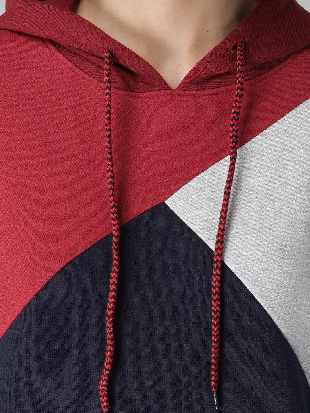 KOTTY Full Sleeve Color Block Women Sweatshirt 