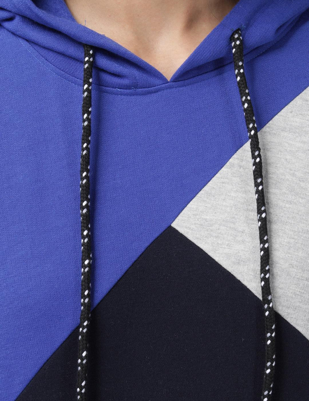 KOTTY Full Sleeve Color Block Women Sweatshirt 