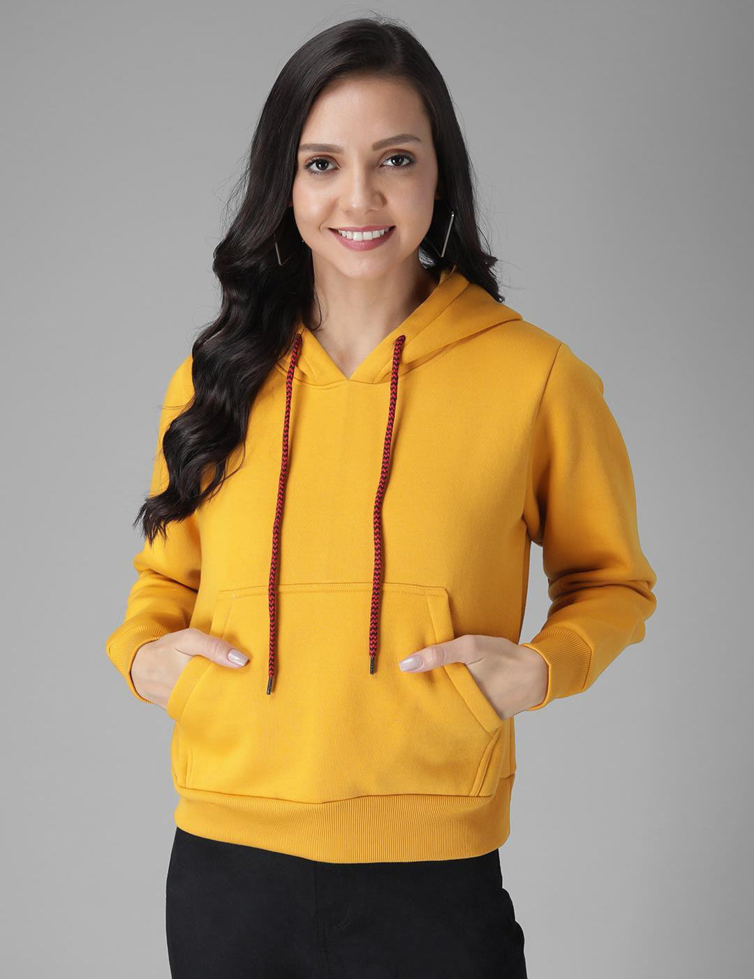 KOTTY Full Sleeve Solid Women Sweatshirt 
