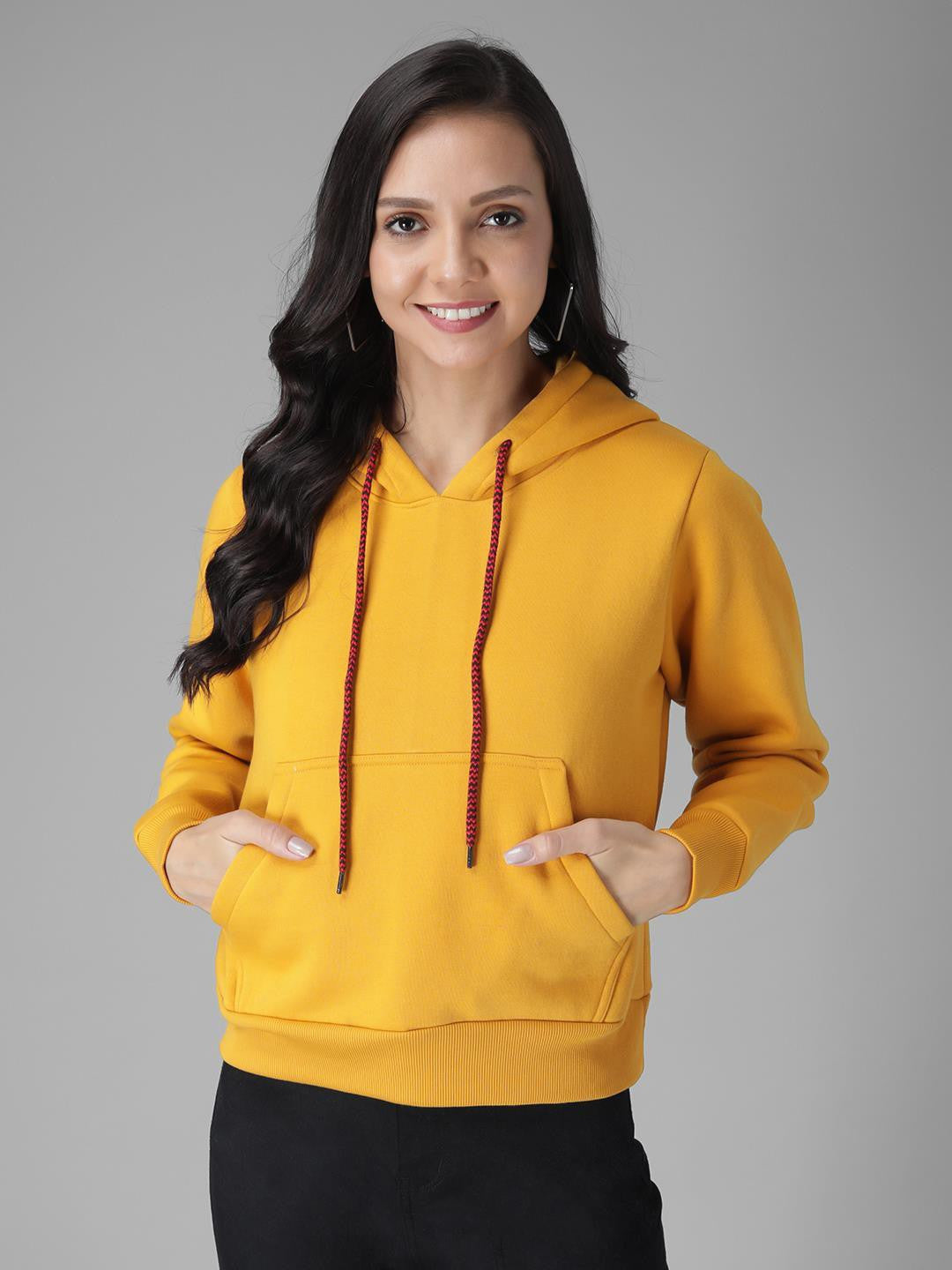 KOTTY Full Sleeve Solid Women Sweatshirt 
